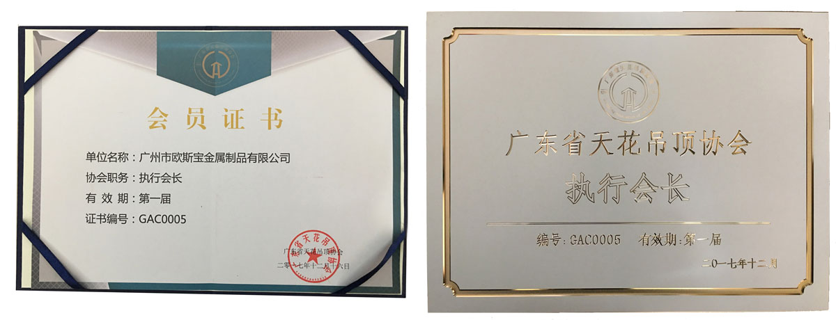 廣東省天花吊頂協(xié)會執(zhí)行會長