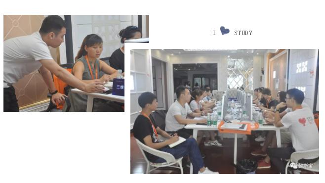 學(xué)員們?cè)趯W(xué)習(xí)，老師教導(dǎo)