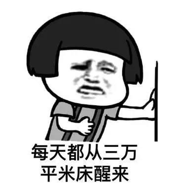 每天都從三萬平米床醒來