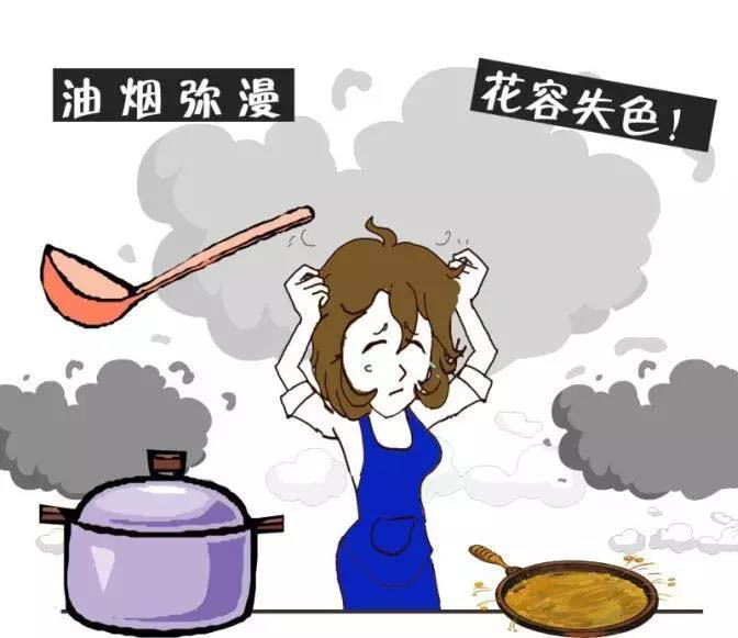 油煙彌漫，花容失色！