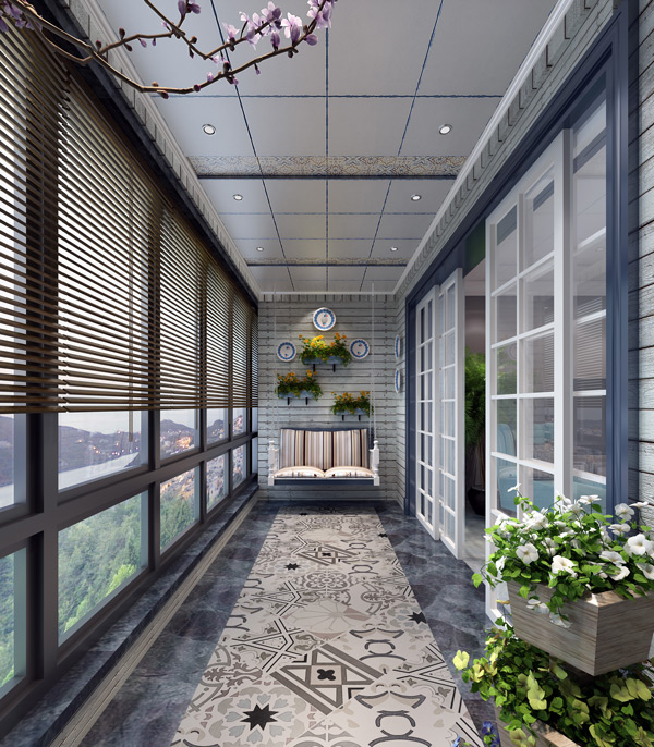 陽臺魔方組合效果圖